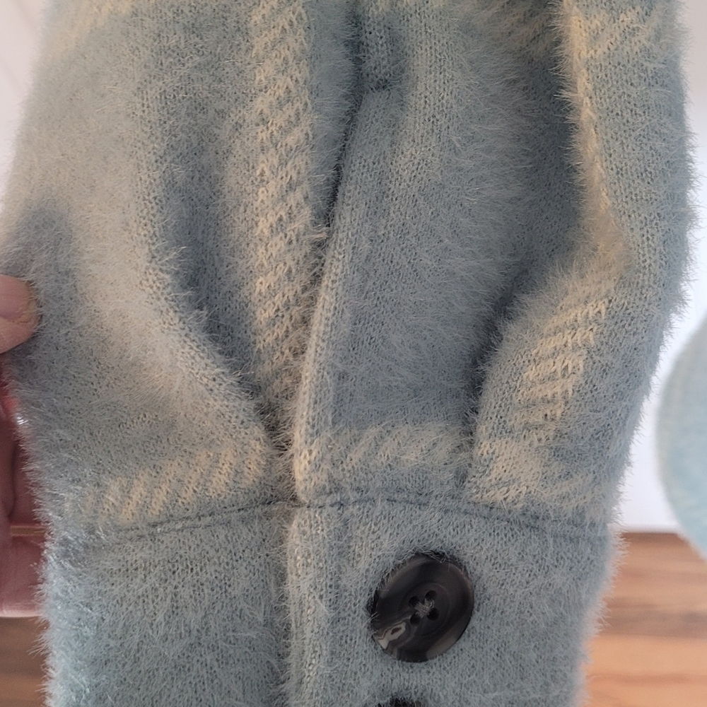Z SUPPLY Tucker Plaid Shacket/Coat, NWOT, S, Morning Fog - Exc Quality!!🩵🤍 - Picture 14 of 16